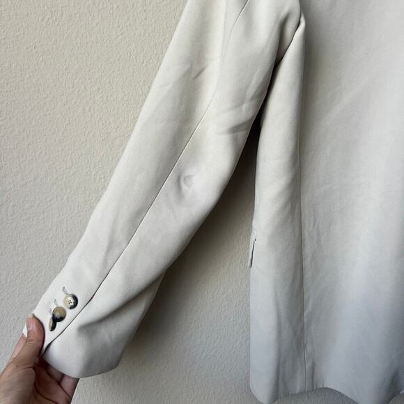 ba&sh Sylvana Off White Cream Blazer Jacket Size S - Picture 4 of 8